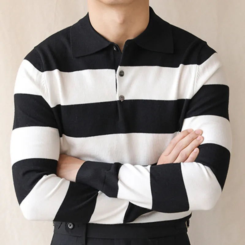 Oxford striped sweater