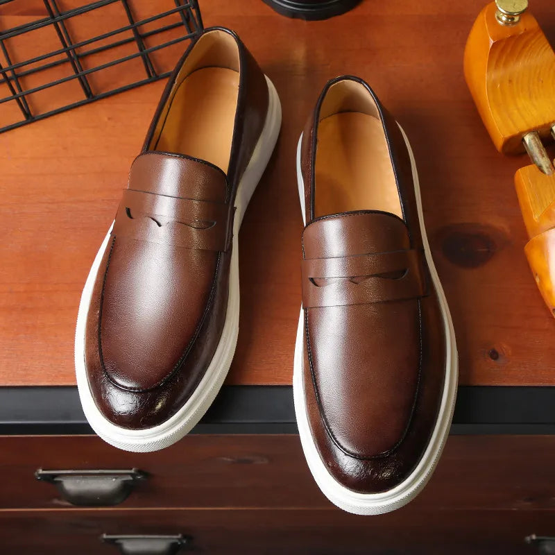 British style casual loafers