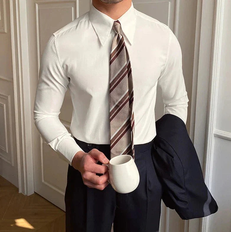 Business collar long sleeve shirt