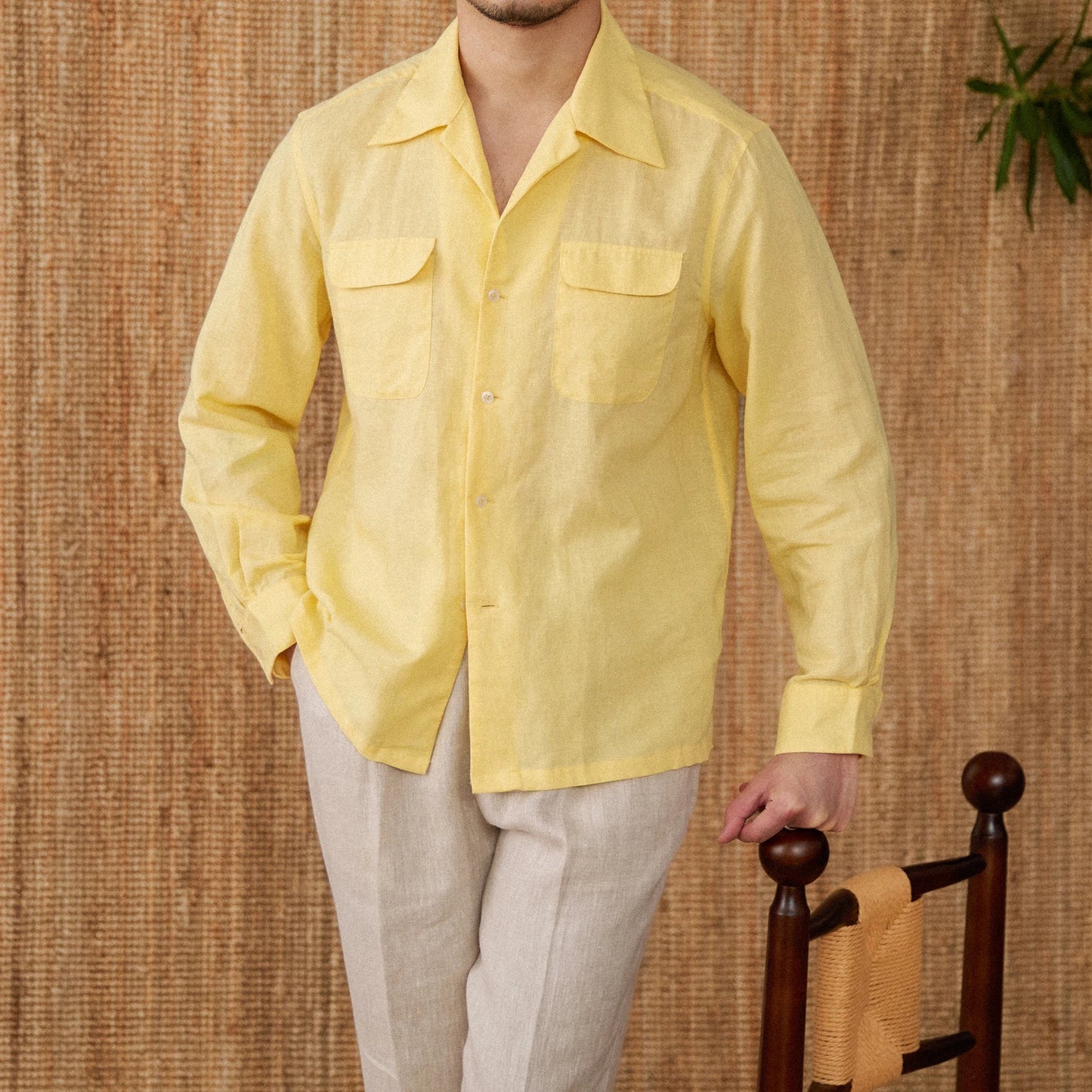 Relaxed fit summer long sleeve shirt