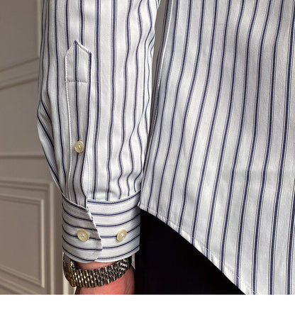 Casual Retro Striped Shirt