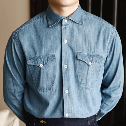 Office premium denim shirt