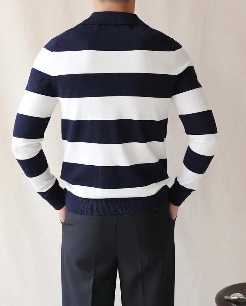 Oxford striped sweater