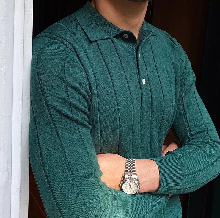 Oxford polo sweater