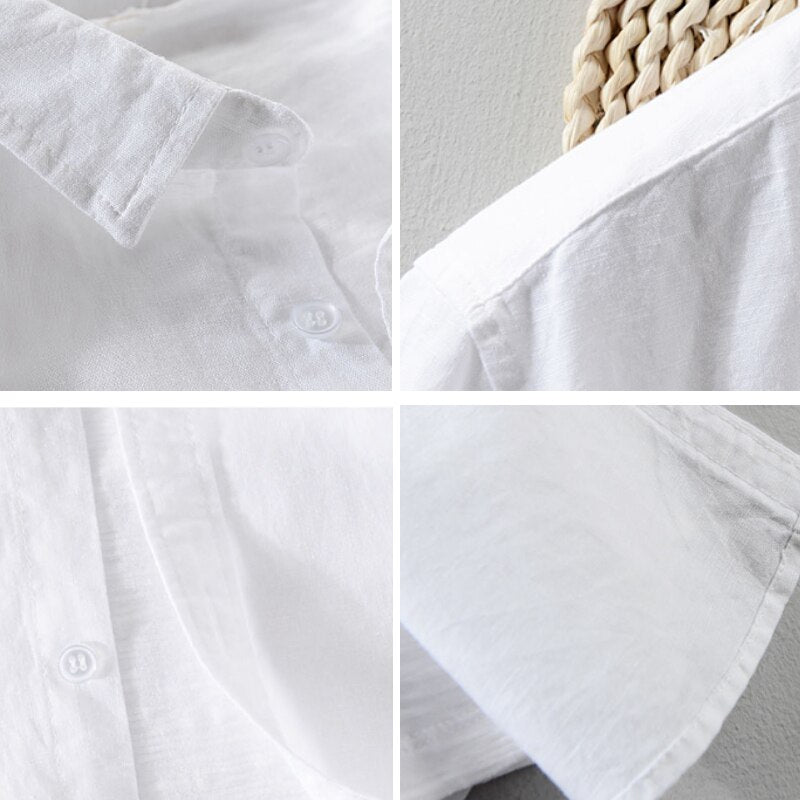 Antonios Short-sleeve Linen Shirt