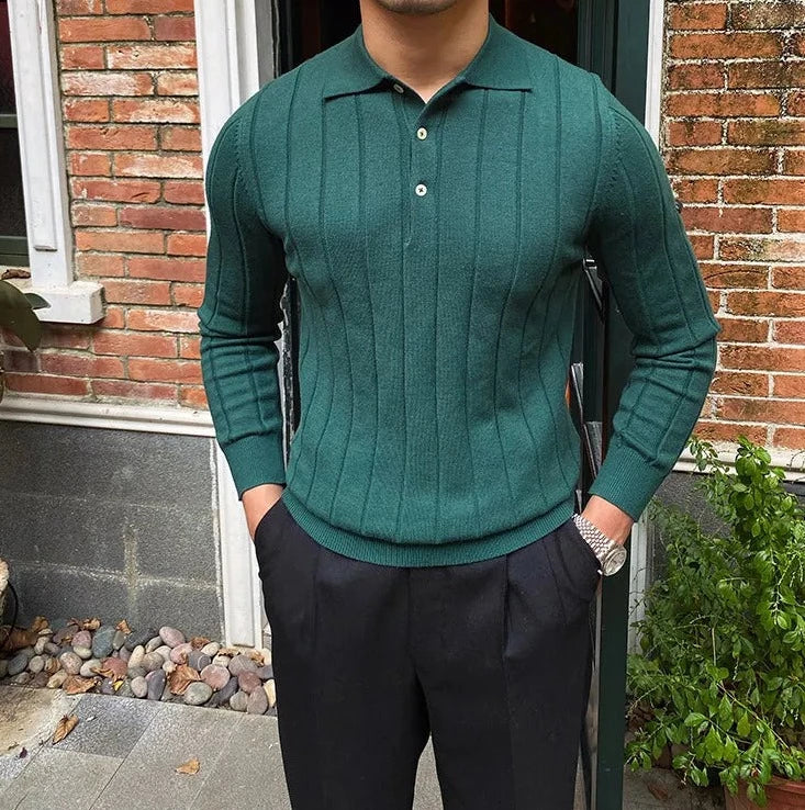 Oxford polo sweater