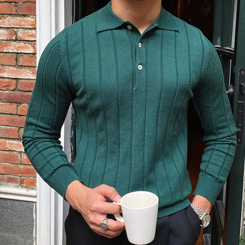 Oxford polo sweater