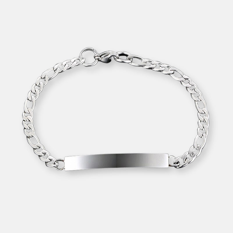 Bracelet minimaliste en acier inoxydable pour homme YML