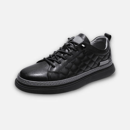 Baskets noires en cuir YML