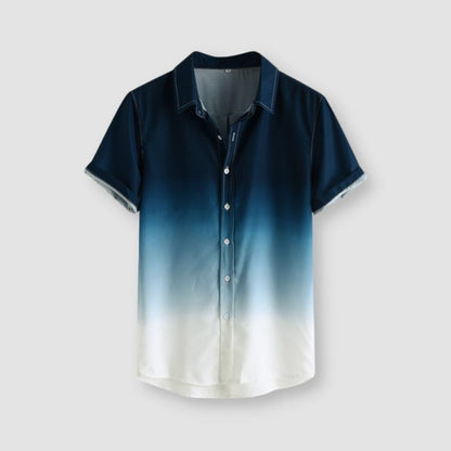 Gradient Cotton Loose Shirt