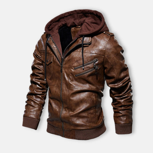 Veste en cuir italienne