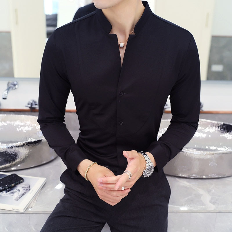 AntoniosClothing Elegant Slim fit long sleeve shirt