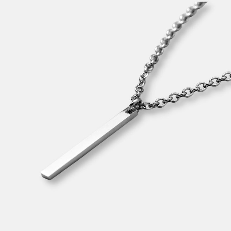 Collier minimaliste en acier inoxydable pour homme YML