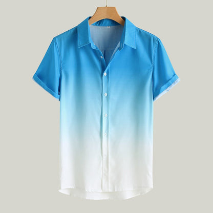 Gradient Cotton Loose Shirt