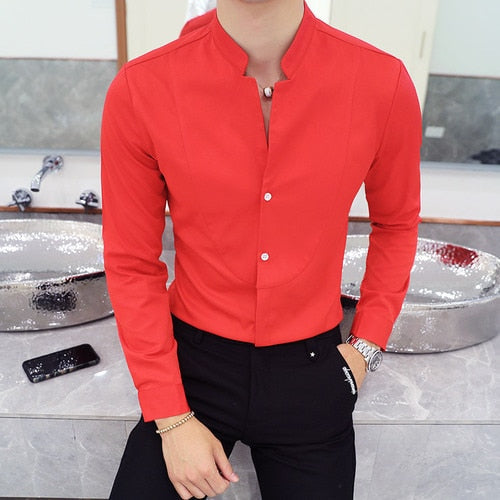 AntoniosClothing Elegant Slim fit long sleeve shirt