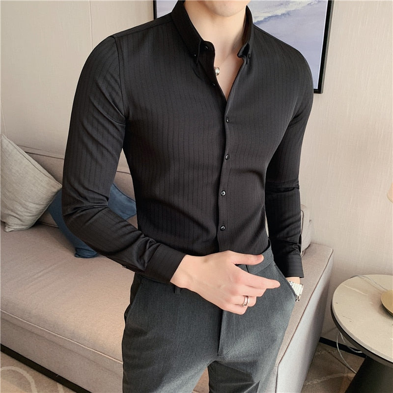 Chemise Slim Fit pour homme YML