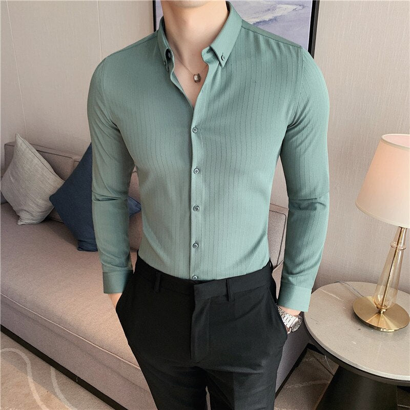 Chemise Slim Fit pour homme YML