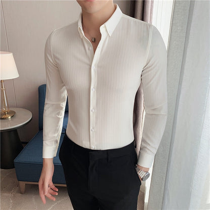 Chemise Slim Fit pour homme YML