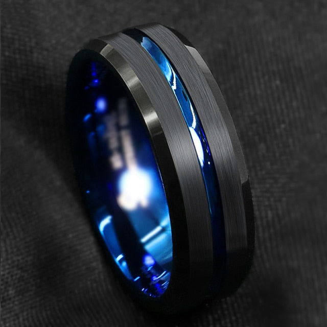 Bague élégante en acier inoxydable pour homme YML