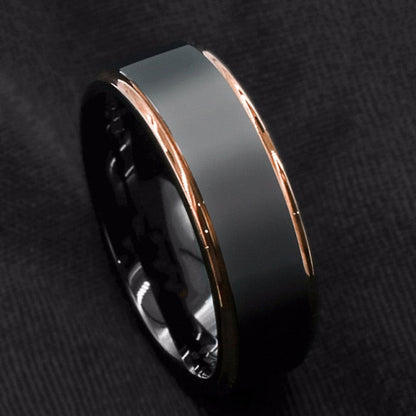 Bague élégante en acier inoxydable pour homme YML