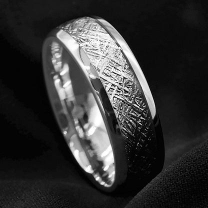 Bague élégante en acier inoxydable pour homme YML