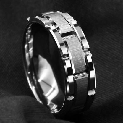 Bague élégante en acier inoxydable pour homme YML