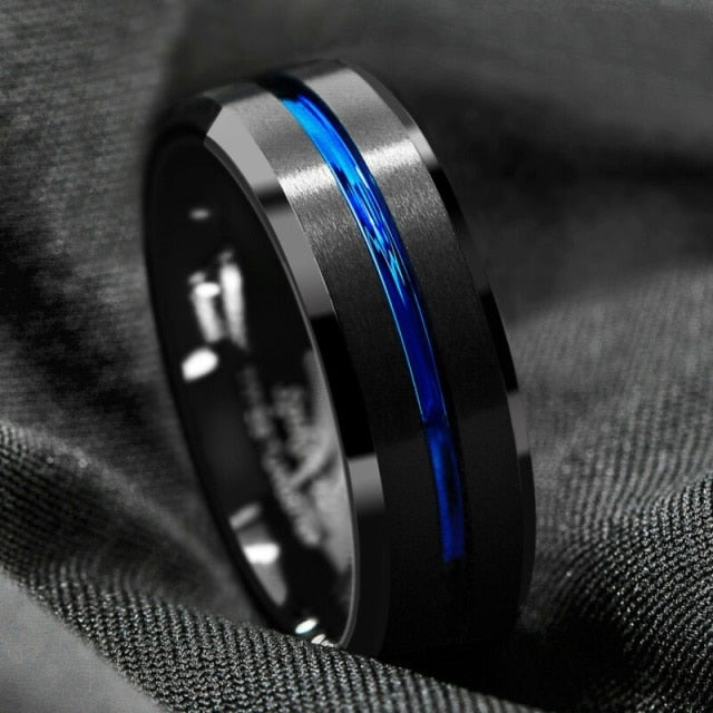 Bague élégante en acier inoxydable pour homme YML