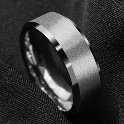 Bague élégante en acier inoxydable pour homme YML