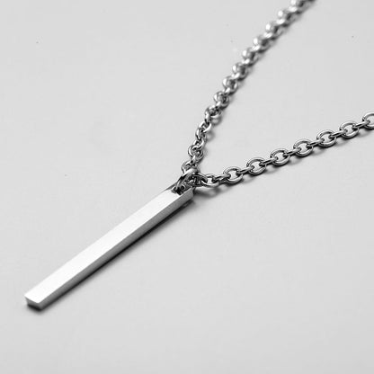 Collier minimaliste en acier inoxydable pour homme YML