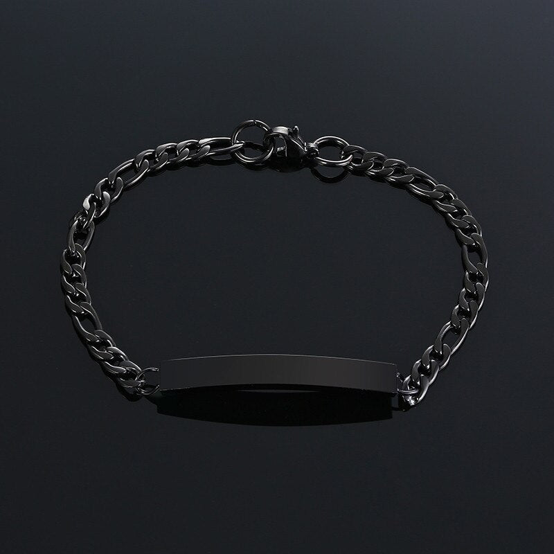 Bracelet minimaliste en acier inoxydable pour homme YML