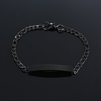 Bracelet minimaliste en acier inoxydable pour homme YML