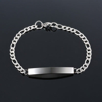 Bracelet minimaliste en acier inoxydable pour homme YML