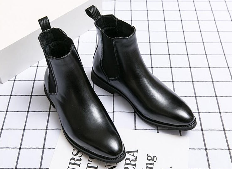 Bottes en cuir décontractées pour hommes YML