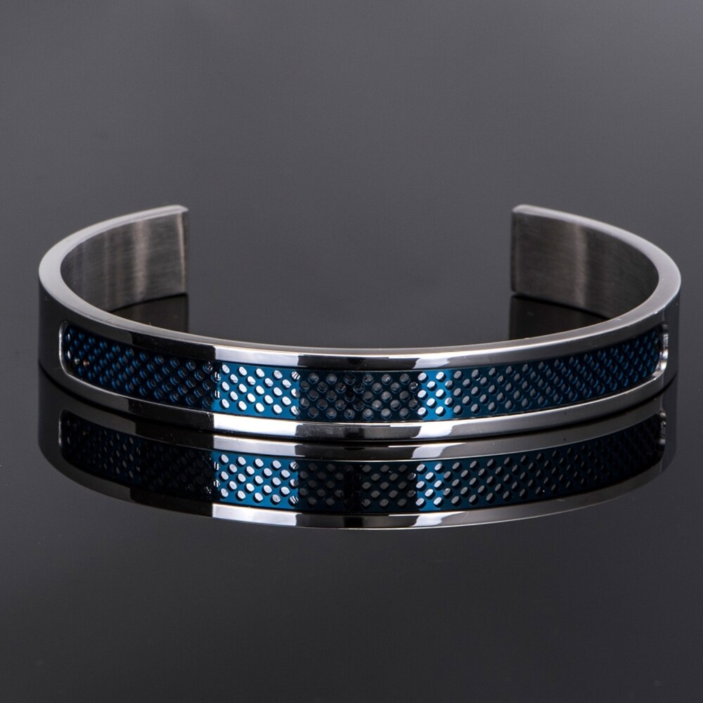 Bracelet en acier inoxydable égyptien pour hommes YML