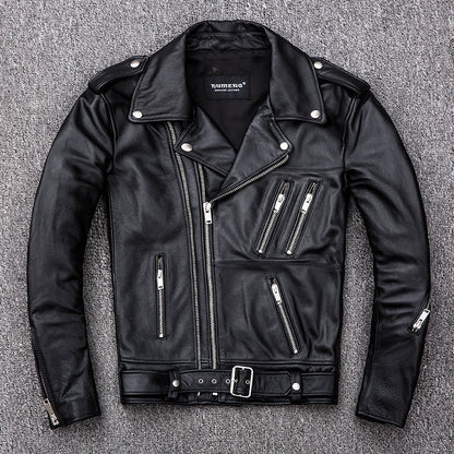 Veste en cuir véritable YML