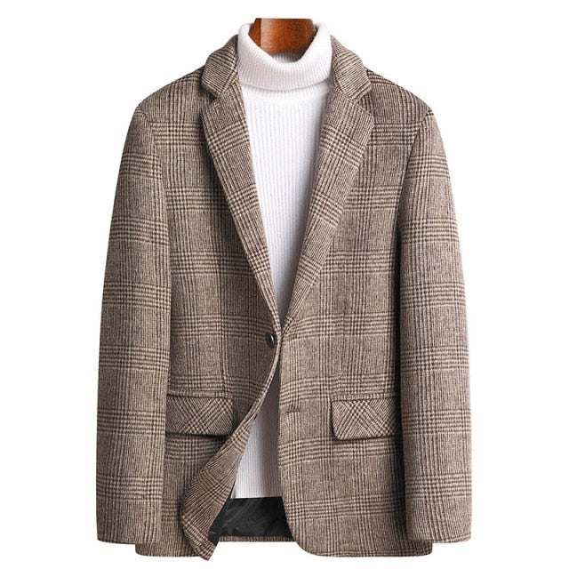 Blazer à carreaux pour homme YML